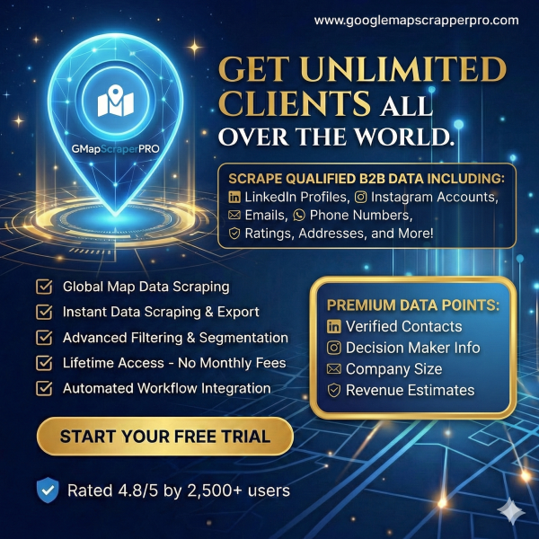 Google Map Scrapper Pro ( Premium & Activated )